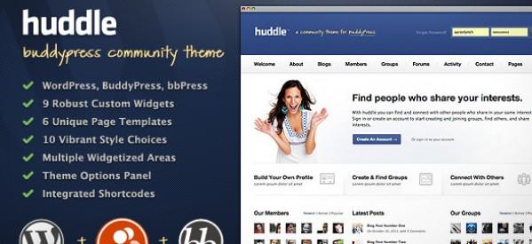 Huddle – Thème Communautaire pour WordPress et BuddyPress