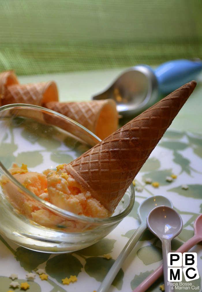 frozen yogurt avec des fruits en sirop frozen yogurt avec des fruits en sirop