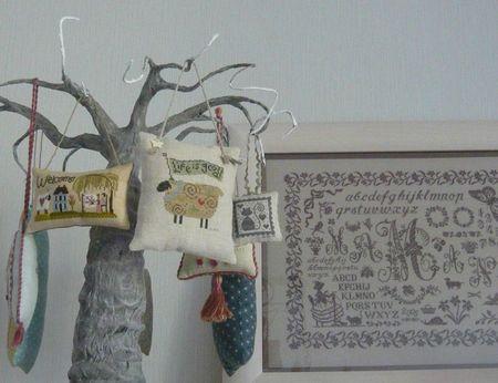 Accrochez ses créations... Point de croix presenter ses ouvrages