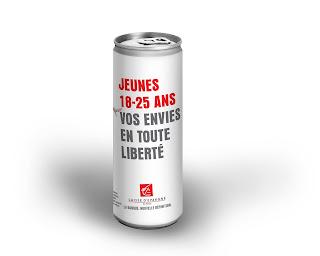 Les « cannettes à gratter » de la Caisse d’Epargne par Drinkyz. Les « cannettes à gratter » de la Caisse d’Epargne par Drinkyz.