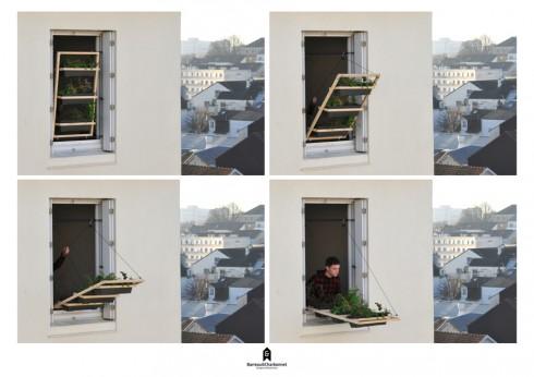Le « Volet Végétal »: un mini jardin suspendu à la fenêtre de son appartement