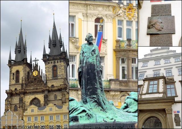 Place de la vieille ville et l'horloge astronomique de Prague.