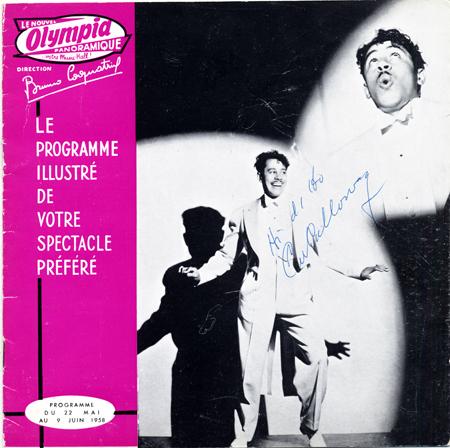 Mai 1958 : Cab Caloway à L'Olympia ! Mai 1958 : Cab Caloway à L'Olympia !