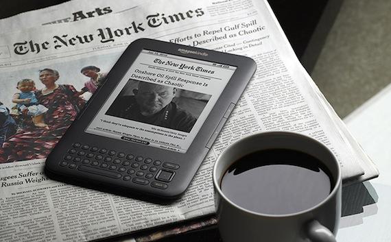 Kindle 3 : une mise à jour du logiciel avec le support du KF8