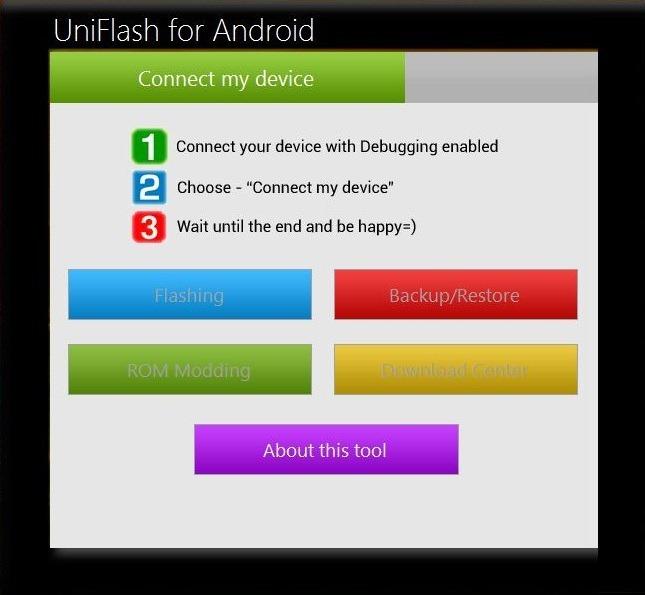UniFlash for Android