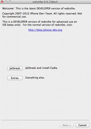 Redsn0w-iOS6GoldMaster Tutoriel: Jailbreak de l’iPhone 5/4S, iPod Touch et iPad sous iOS 6.0 Redsnow 0.9.13