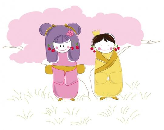 kokeshi5 La kokeshi des temps fleuris (suite)