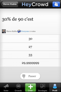 Avec HeyCrowd, on peut psoer presque n'importe quelle question HeyCrowd, une formidable application pour faire des études via le mobile