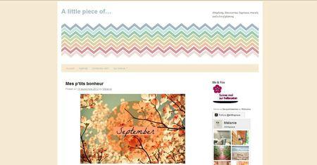 Dans ma blogroll il y a... #14 alittlepieceof