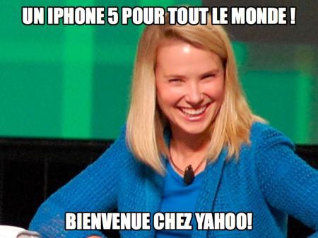 Les employés de Yahoo! vont recevoir un iPhone 5 gratuitement