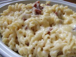 Fusillis gratinés au lomo fumé DSCF7804