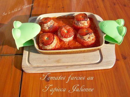 Tomates farcies au tapioca julienne 1