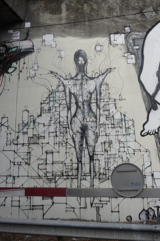 Performance de Street art à Montreuil