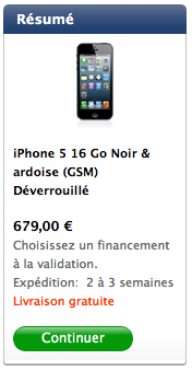 iPhone 5: Les délais s’allongent chez Apple, Dispo et moins cher chez Free!!