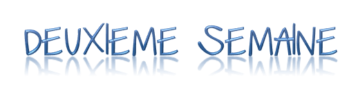 Deuxième semaine La nouvelle thérapie, 2ème semaine