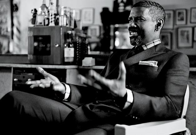 L'homme - Denzel Washington dans GQ mag, US oct 2012