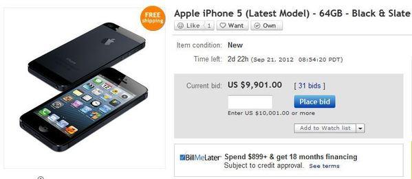 la fi tn iphone 5 ebay 20120918 0011 LiPhone 5 mis en vente sur eBay pour plus de 1000 $