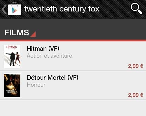 Google Play – La 21th Century Fox apporte du contenu image