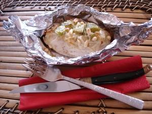 Quand le poulet et le poireau gratinent ensemble... DSC05475