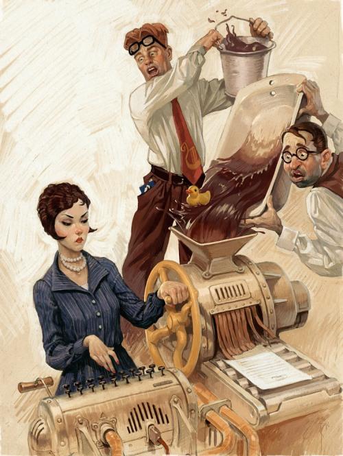 writers_and_proof_reader_by_waldemar_kazak WALDEMAR KAZAK