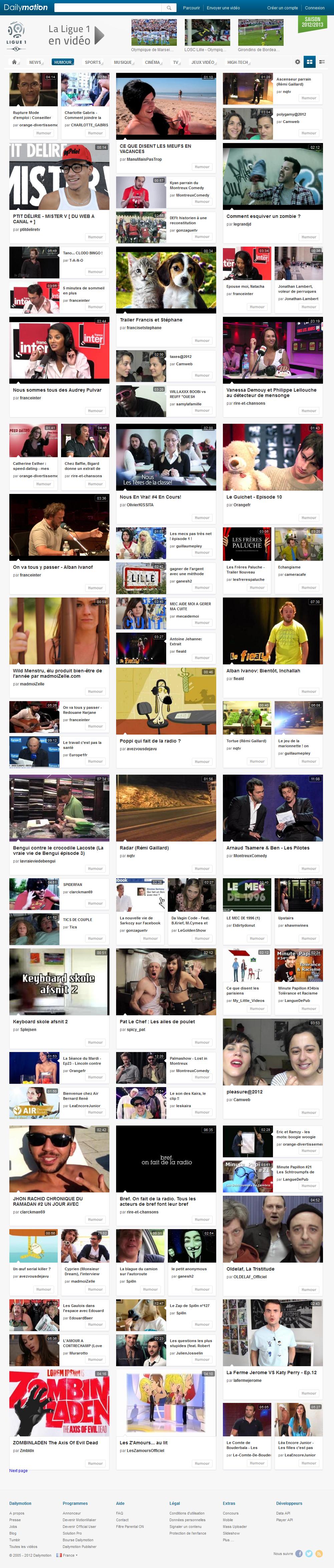 Nouvelle mise en page pour Dailymotion Nouvelle mise en page pour Dailymotion
