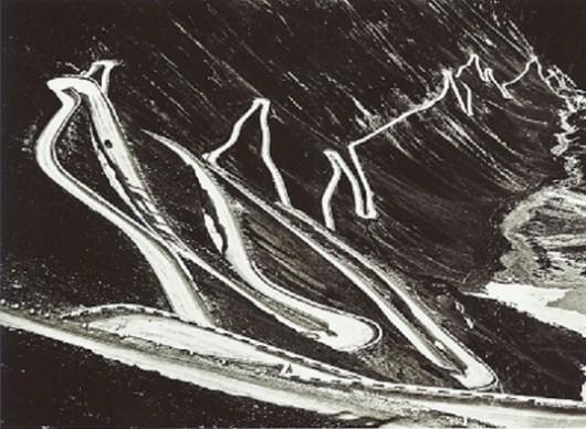 Willi Beutler, Road to the Stelvio Pass, 1956, 16.6x23.2cm L’oeil d’Helmut Gernsheim