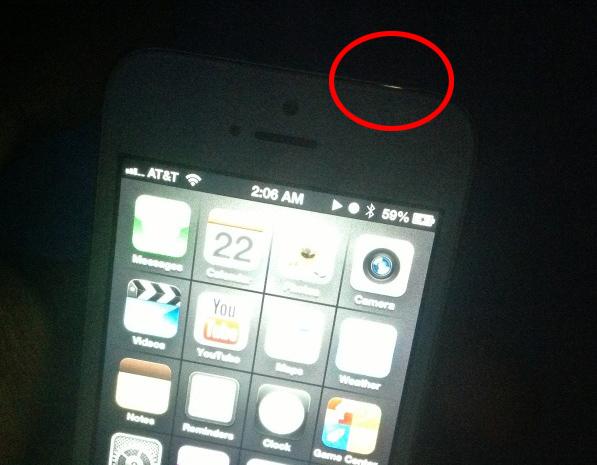 iphone5 light leak iPhone 5: Les premiers problèmes apparaissent !