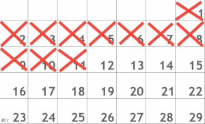 calendar cross habits change chain calendar cross habits change chain 300x182 Apprendre une langue et techniques de changement dhabitudes