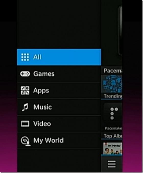 ScreenShot20120925at12.37.56PM Le nouveau Blackberry AppWorld intégrera la musique et la vidéos