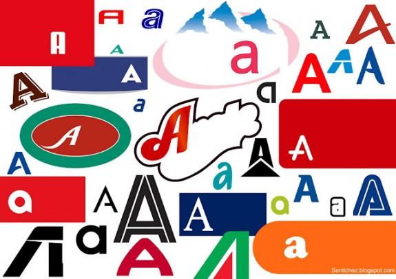 Typo lettre A STTZ vous présente son alphabet des logos