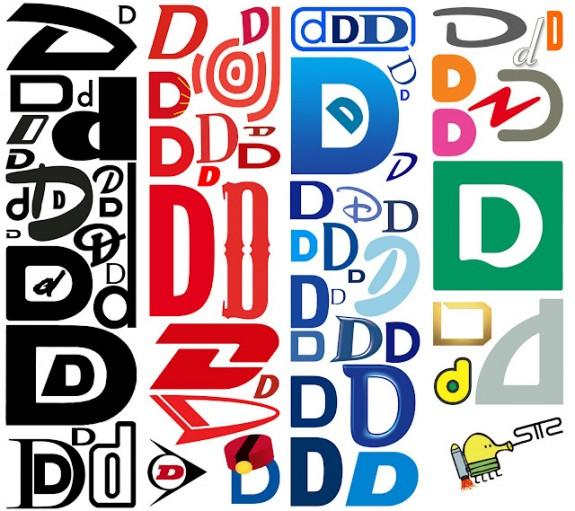 Typo lettre D STTZ vous présente son alphabet des logos