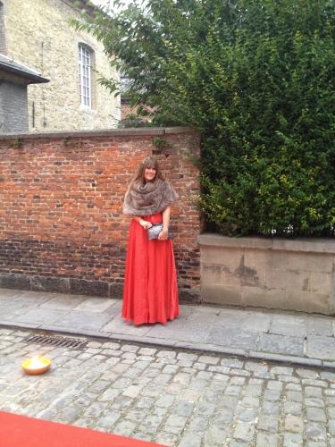 Francis Ferent, red carpet dress, Pierre Balmain, miu miu, shoes, outfit , wedding dress 