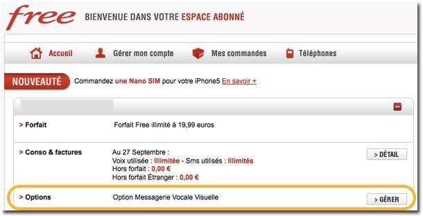 Free Mobile : Mon Compte