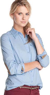 chemise-bleue Et si on tentait le pantalon pyjama comme Michelle Williams ?