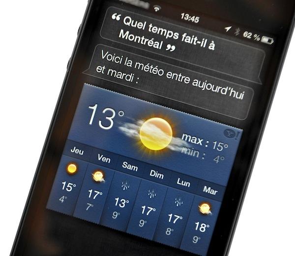 iphone-siri-meteo iphone siri meteo iPad iPhone : Avec iOS 6, Siri fait un grand bond en avant