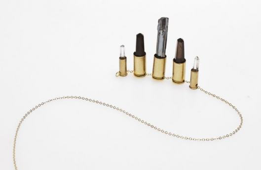 sautoir cartouches unikke design Les bijoux Unikke Design