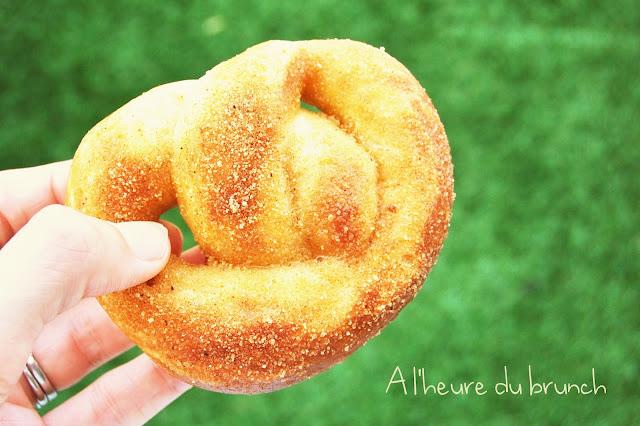 Mini bretzels moelleux ambiance mall : version cannelle ou version parmesan