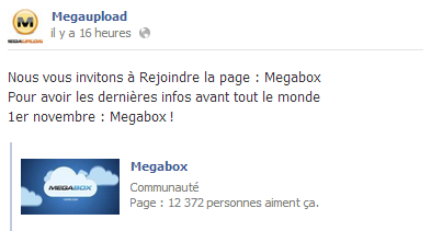 megaboxfbme Le nouveau Megaupload serait Megabox