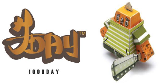 Blog_Paper_Toy_papertoy_Mini_Monster_1000day