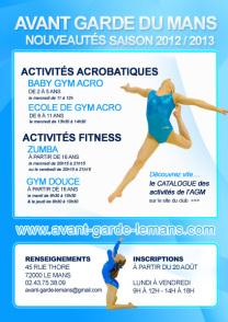 Nouvelles activités Zumba + Gym Douce + Tumbling à l'AGM 2012 /2013 ! C’est la rentrée à l’AGM, découvrez les toutes nouvelles activités proposées !