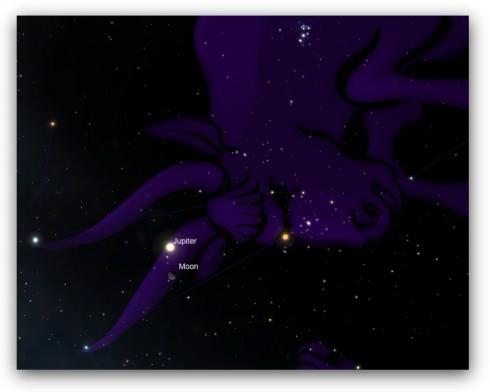 LuneJupiter Ephéméride astronomique : semaine du 1er au 8 octobre 2012