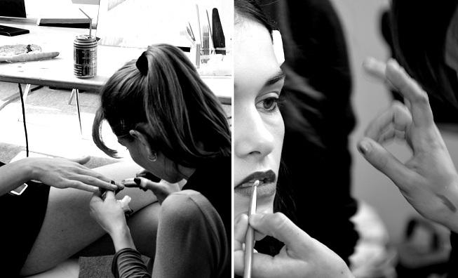 Paris Fashion Week : Les dessous d'un défilé de mode - Printemps/Ete 2013 Rabih Kayrouz. maquillage-copie-1.jpg