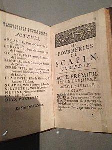5 Edition originale des Fourberies de Scapin 1671