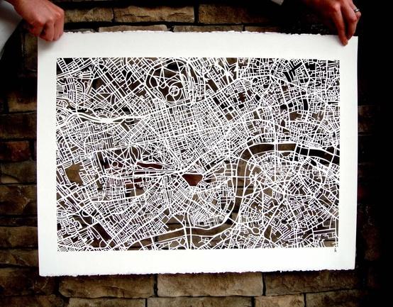 LONDON mapcut by STUDIO KMO