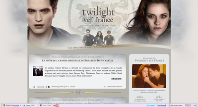 Twilight vef France fait peau neuve !