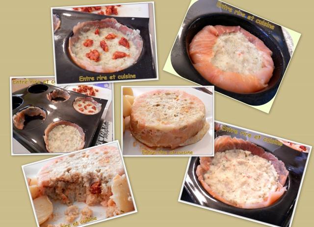 Terrines de Colin au saumon et au Chorizo Hebergeur d'image