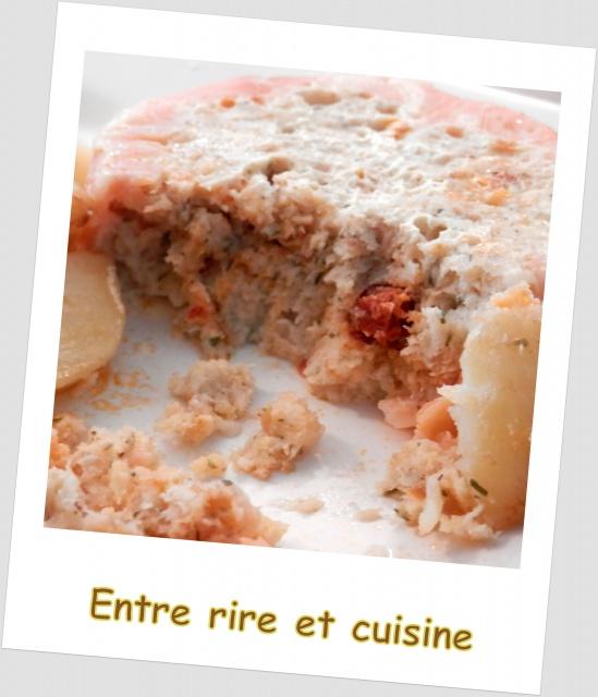 Terrines de Colin au saumon et au Chorizo Hebergeur d'image