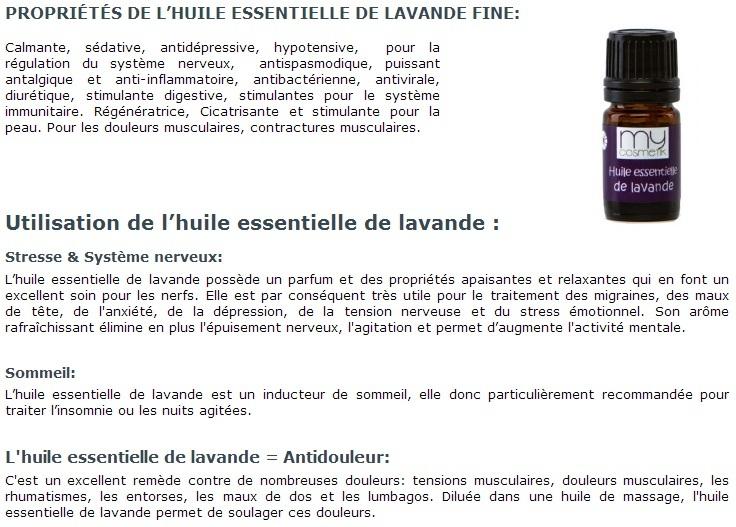 Les différents usage de l'huile essentielle de lavande en aromathérapie