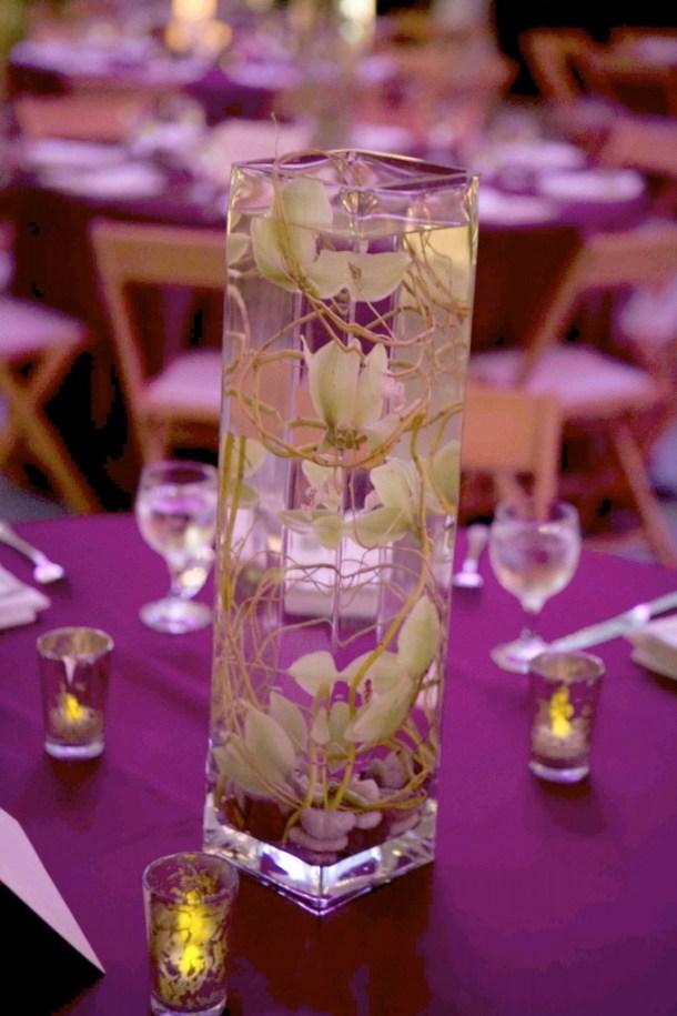 centre table vase fleurs mariage