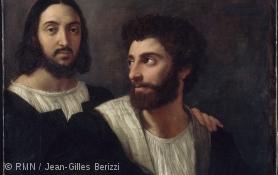 Raphaël à Rome : les années de maturité (1512-1520) Raphaël, Autoportrait avec un ami (Détail)
